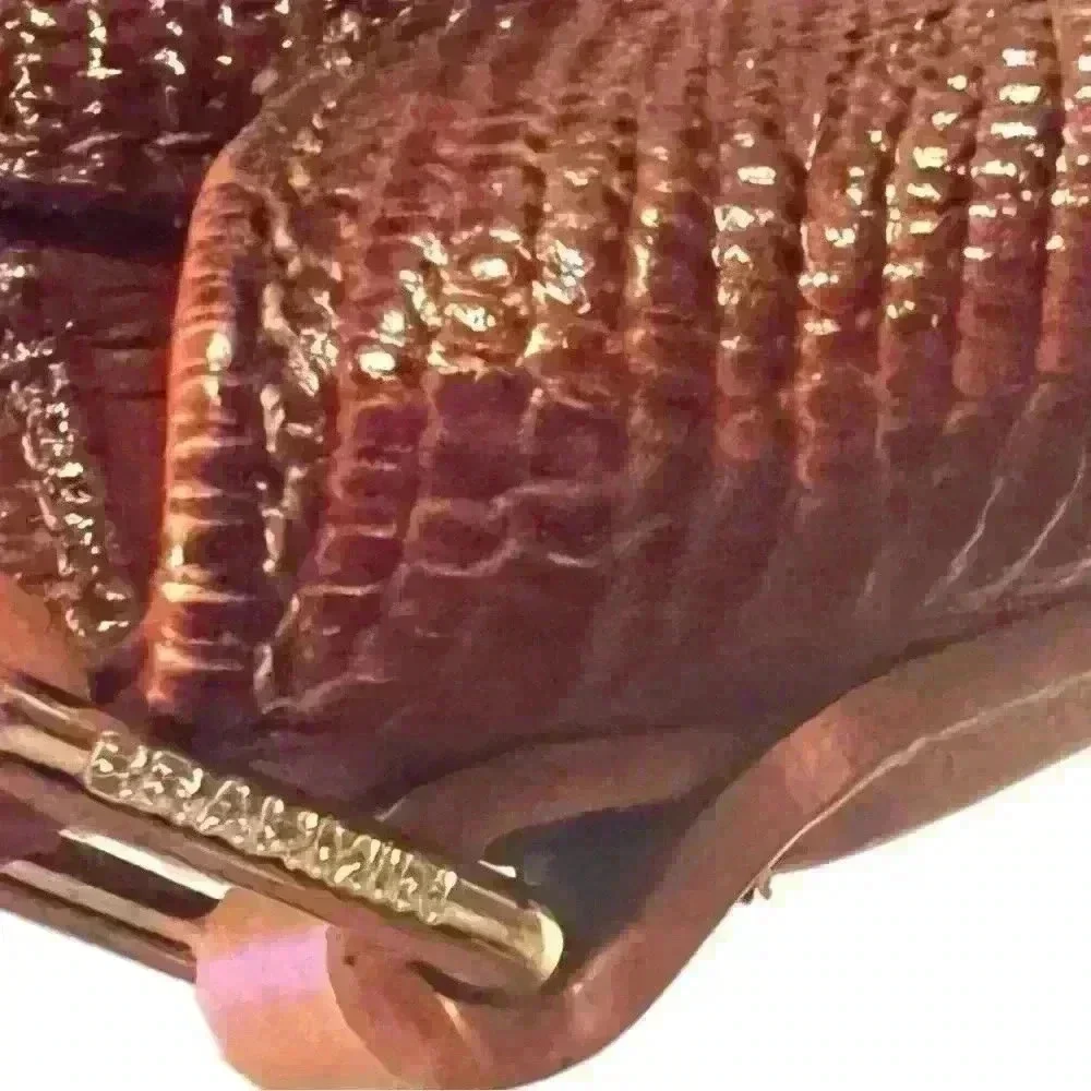 Brahmin “The Red Glissandro” Large Hobo.  Genuine stamped Leather.  Pre Owned.
